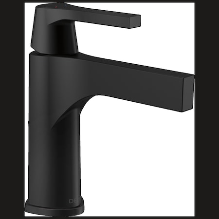 Delta 1 or 3-hole 4" installation Hole Single Hole Lavatory Faucet, Matte Black 574-BLMPU-DST